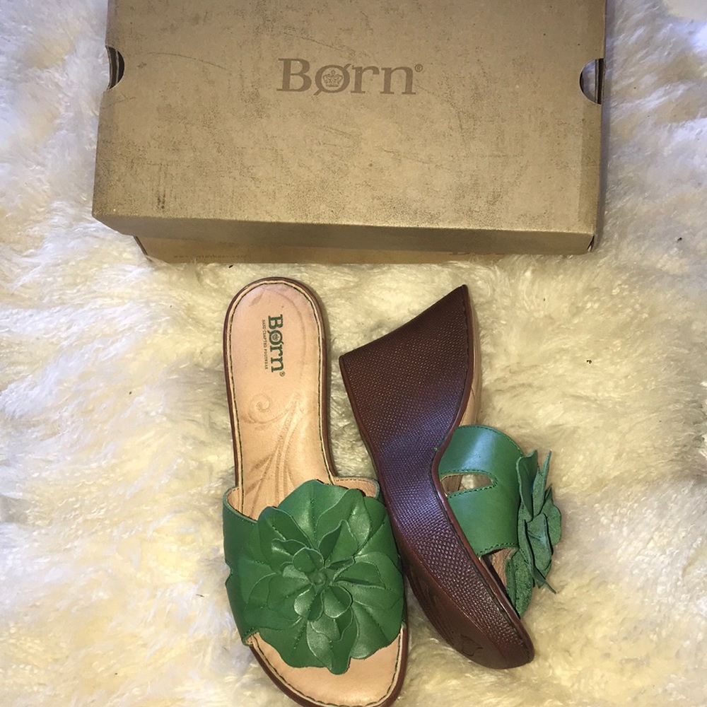 Børn Floral wedge slip on